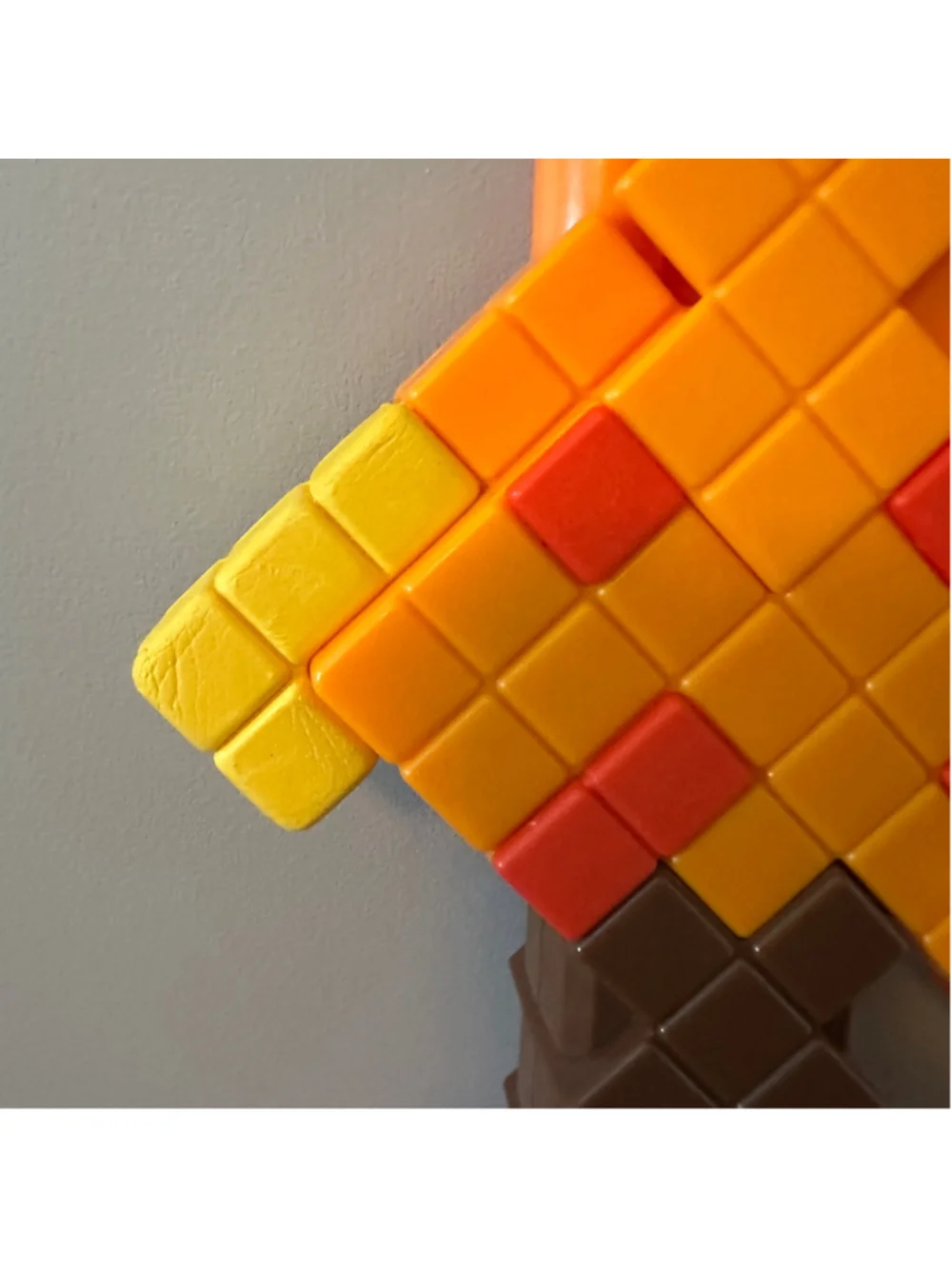 Nerf Minecraft Axe Blaster Orange Brown Foam Dart Toy 13